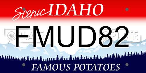 FMUD82 Idaho License Plate