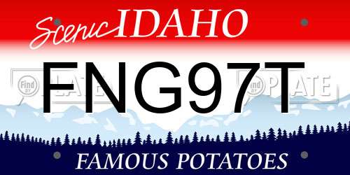 FNG97T Idaho License Plate