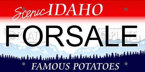FORSALE Idaho License Plate