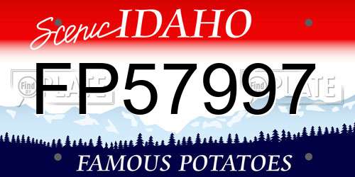 FP57997 Idaho License Plate