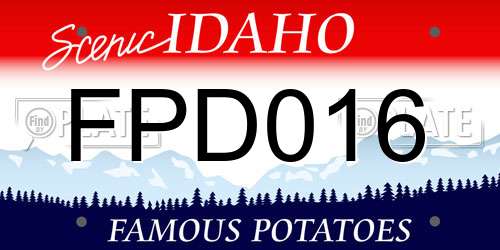 FPD016 Idaho License Plate