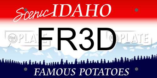 FR3D Idaho License Plate