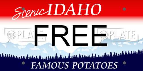 FREE Idaho License Plate
