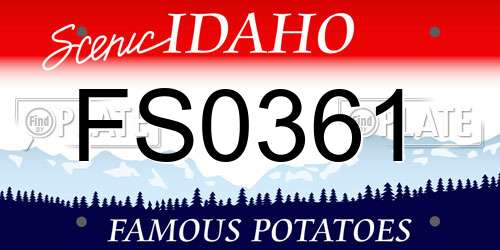 FS0361 Idaho License Plate