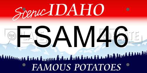 FSAM46 Idaho License Plate