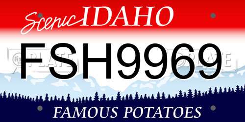 FSH9969 Idaho License Plate