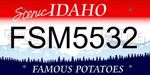 FSM5532 Idaho License Plate