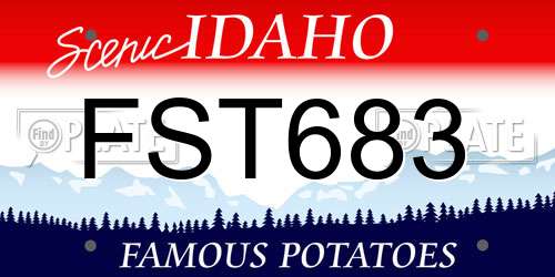 FST683 Idaho License Plate