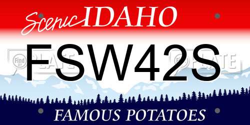FSW42S Idaho License Plate