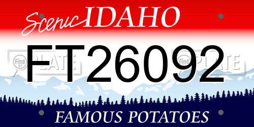 FT26092 Idaho License Plate