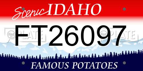 FT26097 Idaho License Plate