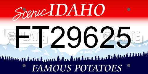 FT29625 Idaho License Plate