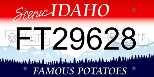 FT29628 Idaho License Plate