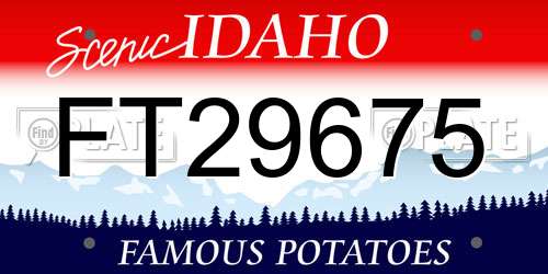 FT29675 Idaho License Plate