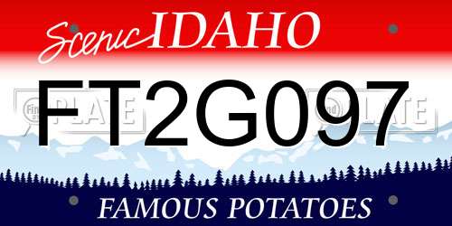 FT2G097 Idaho License Plate