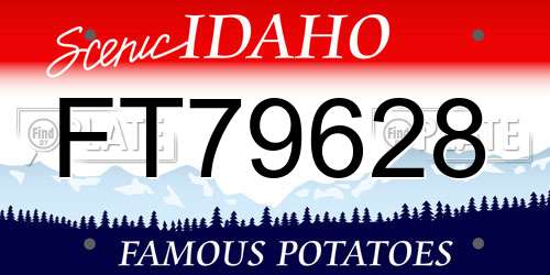 FT79628 Idaho License Plate