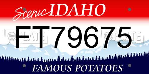 FT79675 Idaho License Plate