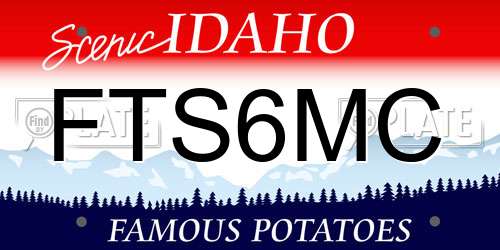 FTS6MC Idaho License Plate