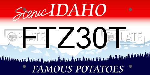 FTZ30T Idaho License Plate
