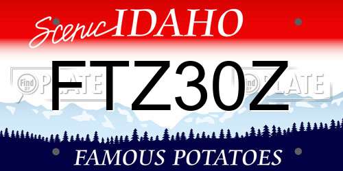 FTZ30Z Idaho License Plate