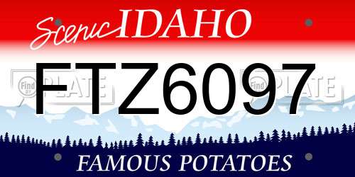 FTZ6097 Idaho License Plate