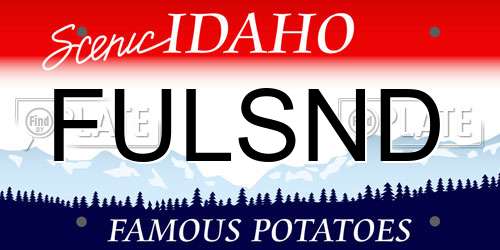 FULSND Idaho License Plate