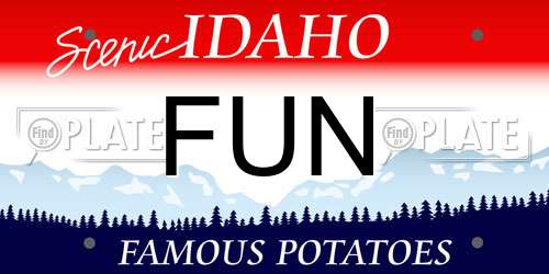 FUN Idaho License Plate