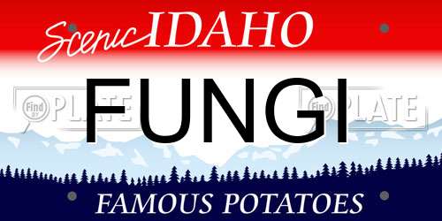 FUNGI Idaho License Plate
