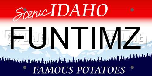 FUNTIMZ Idaho License Plate