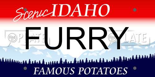 FURRY Idaho License Plate