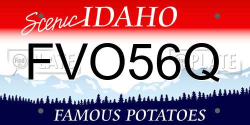 FVO56Q Idaho License Plate