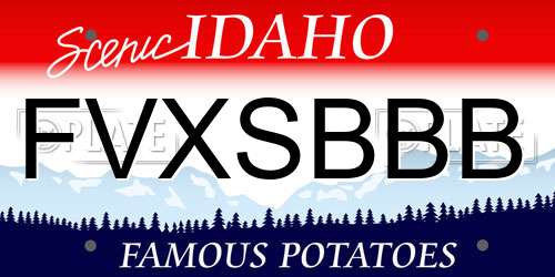 FVXSBBB Idaho License Plate