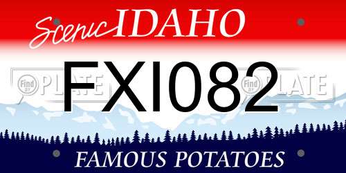 FXI082 Idaho License Plate