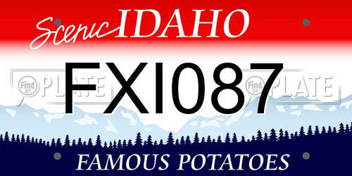 FXI087 Idaho License Plate