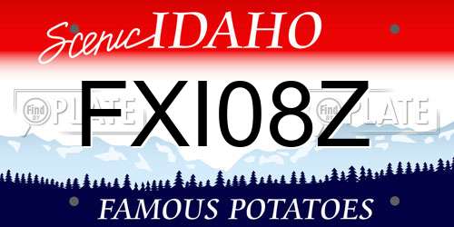 FXI08Z Idaho License Plate