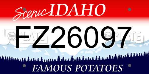 FZ26097 Idaho License Plate