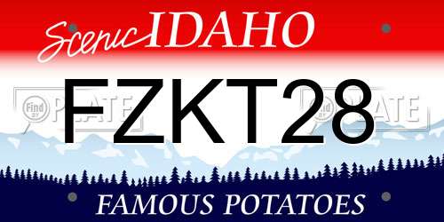 FZKT28 Idaho License Plate