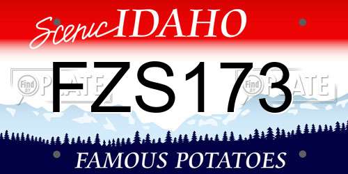 FZS173 Idaho License Plate