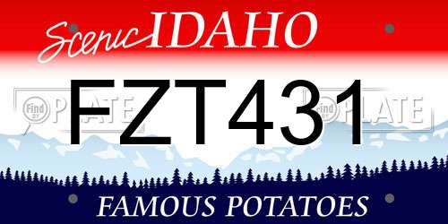 FZT431 Idaho License Plate