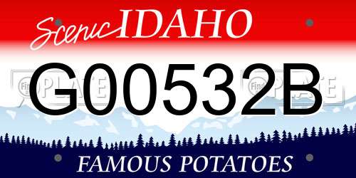 G00532B Idaho License Plate