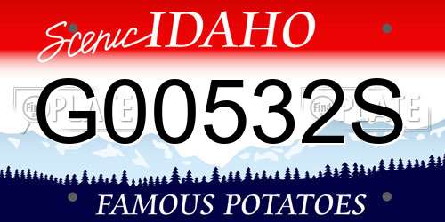G00532S Idaho License Plate