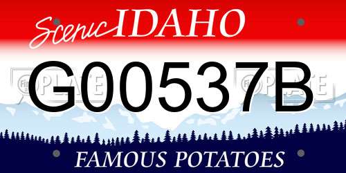 G00537B Idaho License Plate