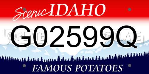 G02599Q Idaho License Plate