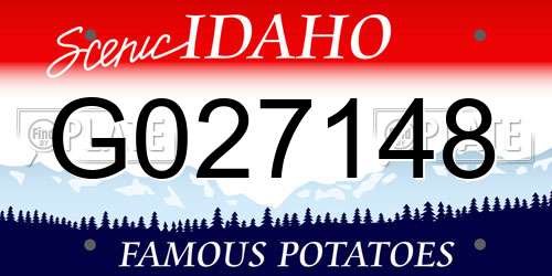 G027148 Idaho License Plate