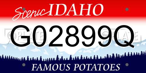 G02899Q Idaho License Plate