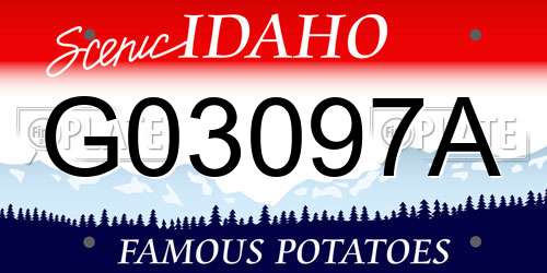 G03097A Idaho License Plate