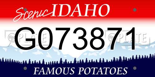 G073871 Idaho License Plate