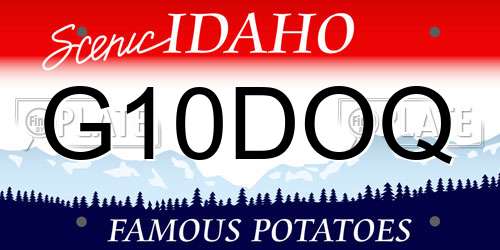 G10DOQ Idaho License Plate