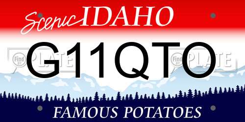 G11QTO Idaho License Plate