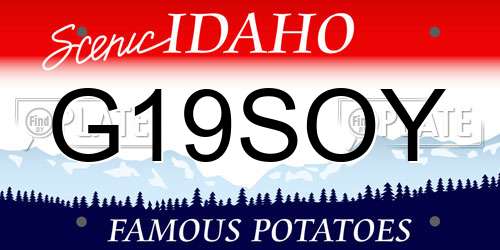 G19SOY Idaho License Plate